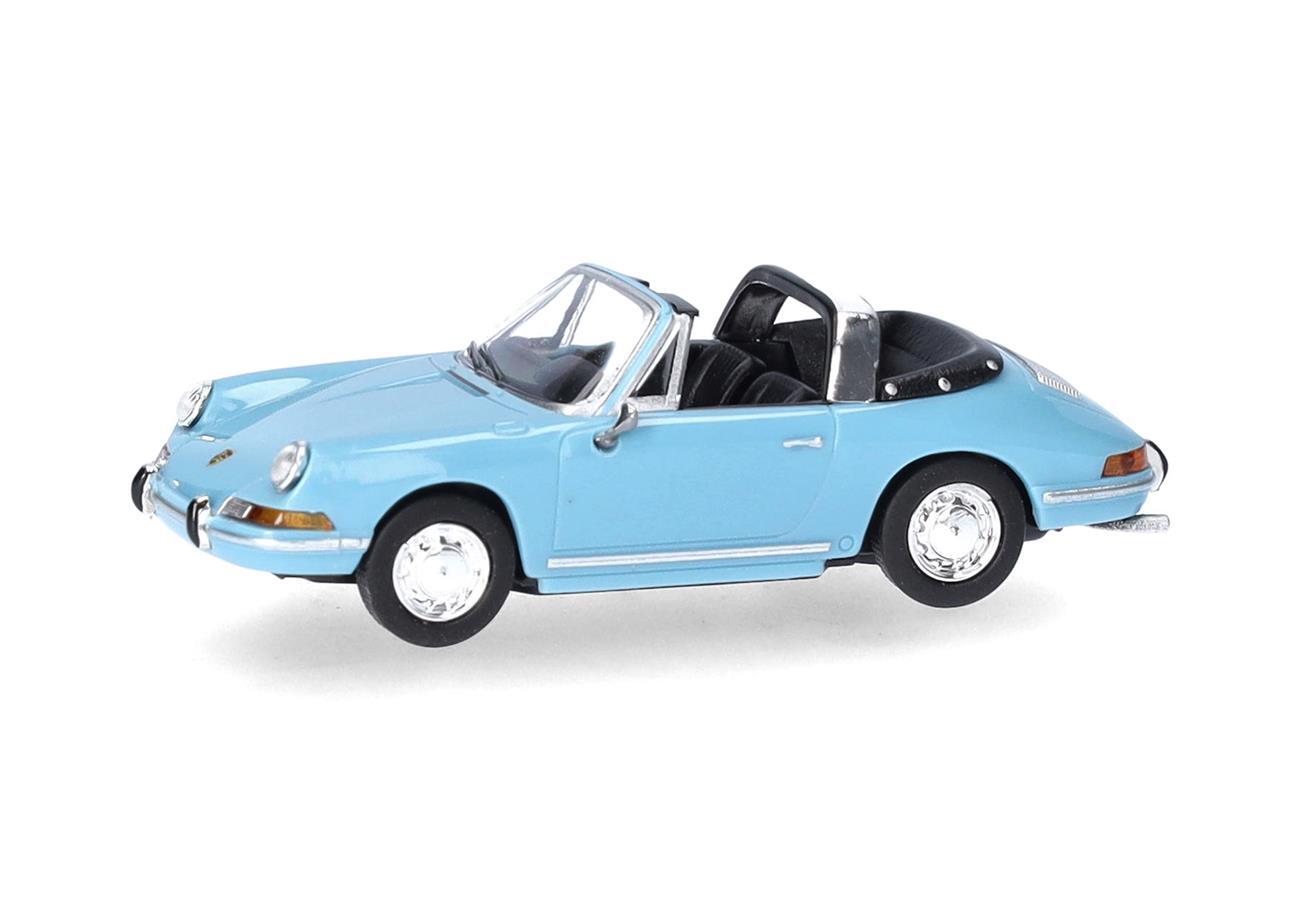 Herpa 023733-004 1:87 Porsche 911 Targa, pastellblau