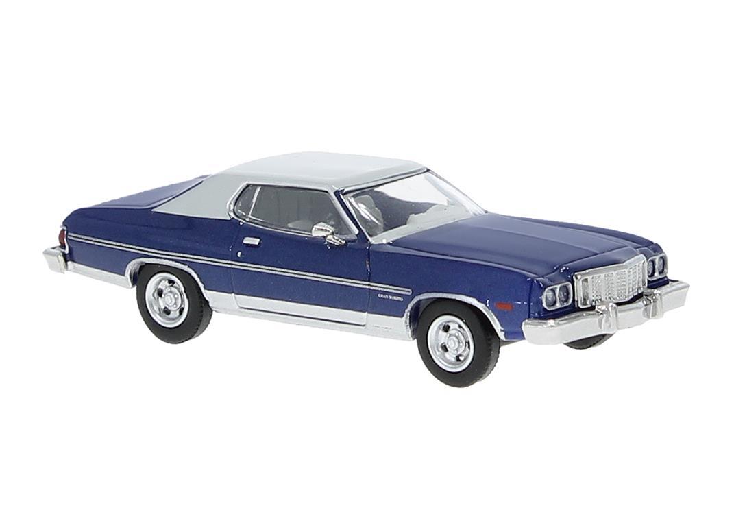 Brekina 19731 H0 Ford Gran Torino blau/lichtgrau