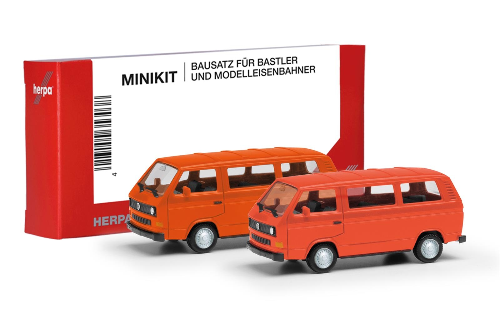 Herpa 013093-006  MiKi VW T3 Bus  rot/orange