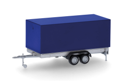 Herpa 052627-004  PKW-Planenanhänger 2a, blau