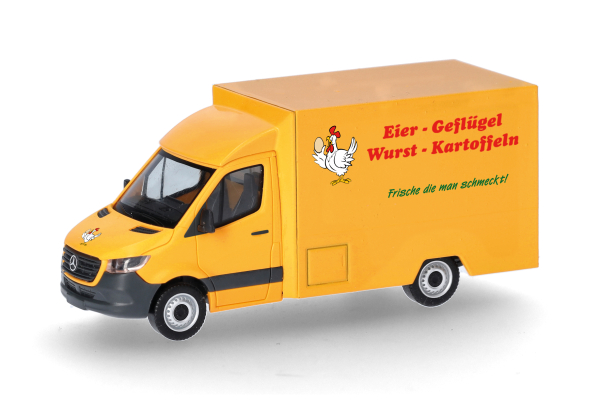 Herpa 098656  MB Sprinter `18 Foodtruck Eier