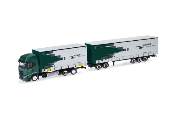 Herpa 319607  Iveco S-Way Lang-LKW Schwarz