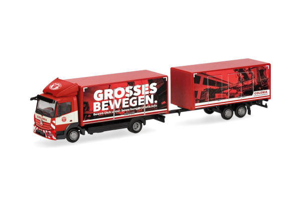 Herpa 319744  MB Atego 13 Koffer-Hgz Colonia