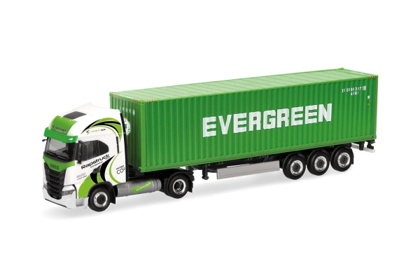Herpa 319942  Iveco S-Way LNG 40ft. Cont.-Sz