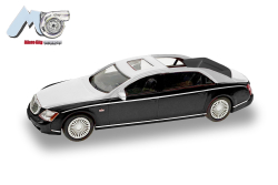 Herpa 87MC000026  Maybach 62S, schwarz/silber