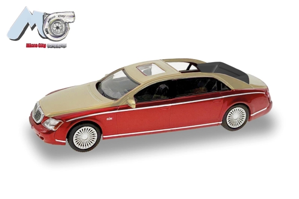 Herpa 87MC000034  Maybach 62S, rot/gold
