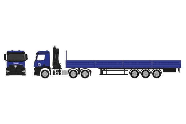 Herpa 960038  MB Arocs  m.Kran u. Prit-Aufl.