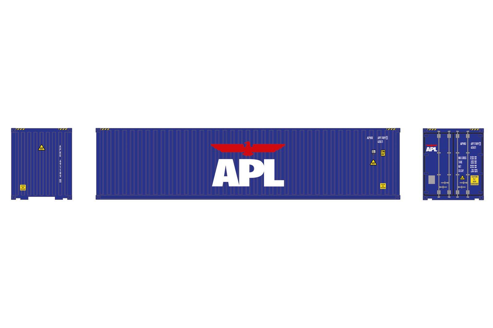 Herpa 960243  40ft HC Container APL