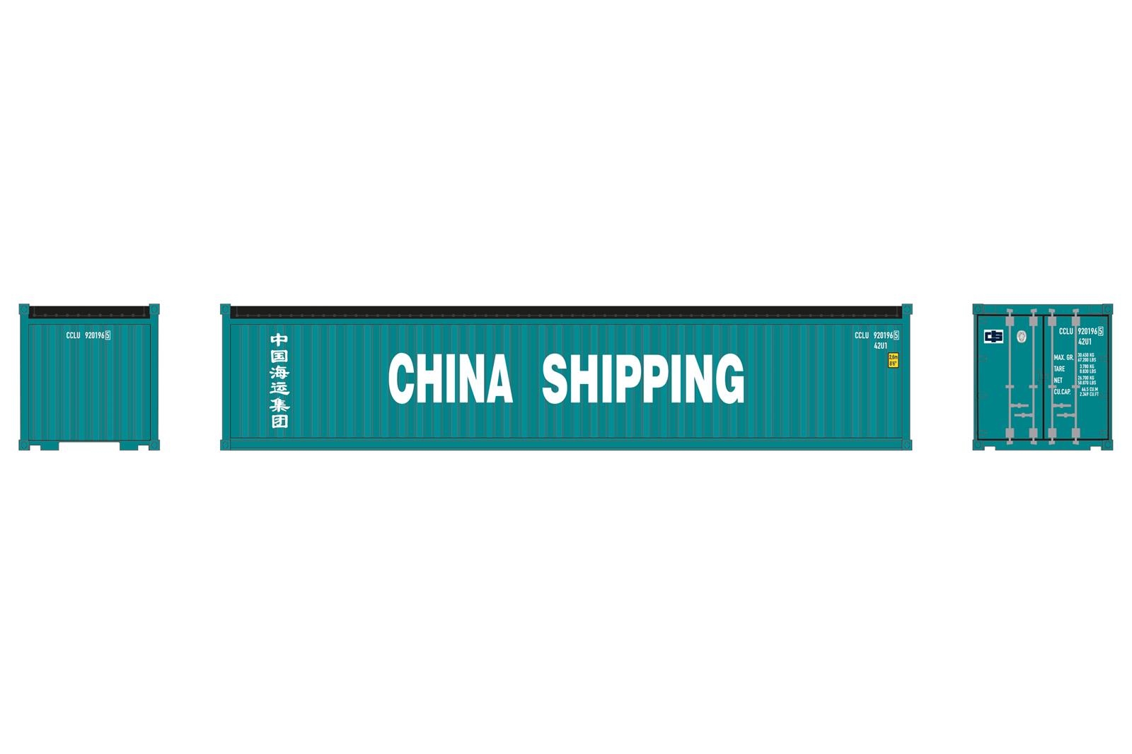 Herpa 960281  40ft OT Cont. China Shipping