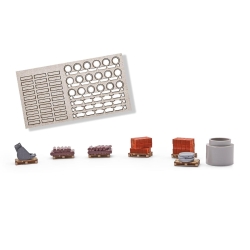 Busch 1847 H0 Paletten-Set »Baustelle«