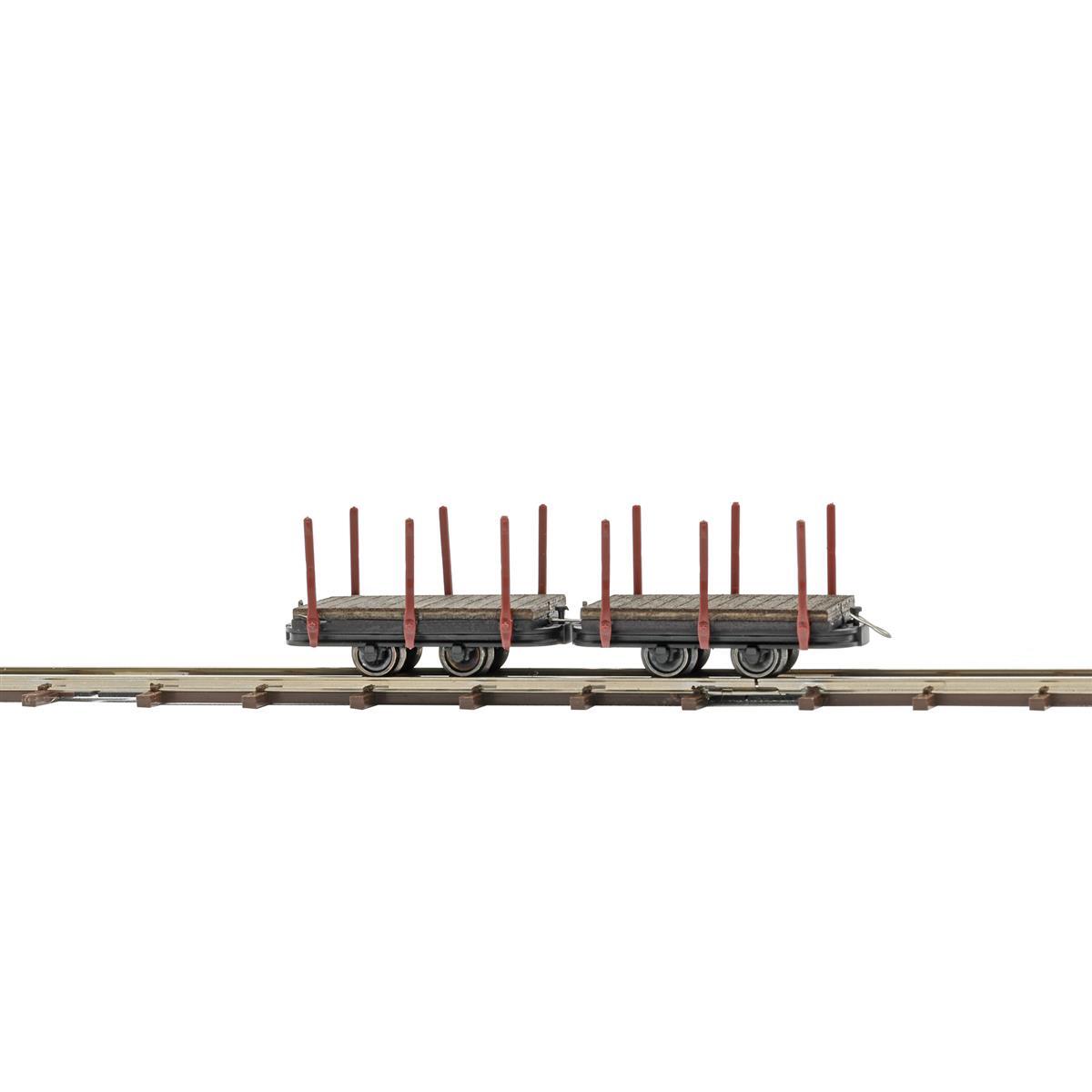 Busch 12225 H0f Zwei Einzelrungenwagen