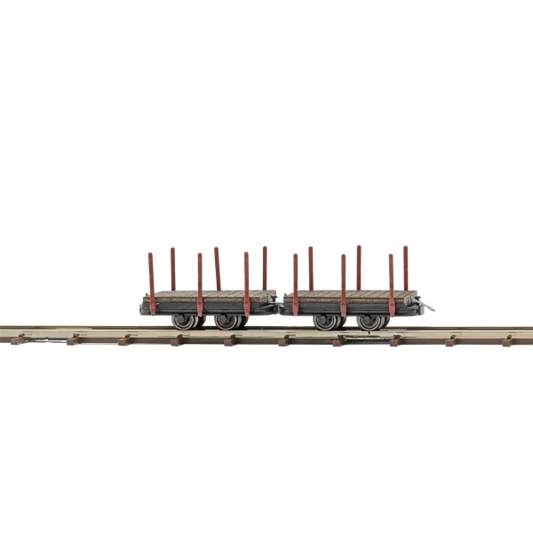 Busch 12225 H0f Zwei Einzelrungenwagen