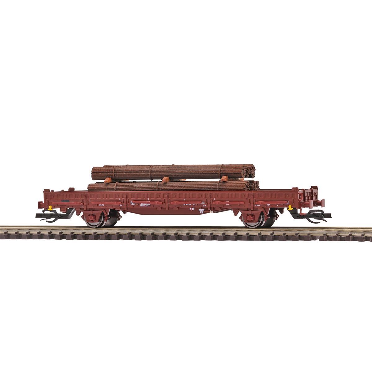 Busch 31517 TT Flachwagen mit Rungen Ks [3300] Beladen mit Stahlbündel