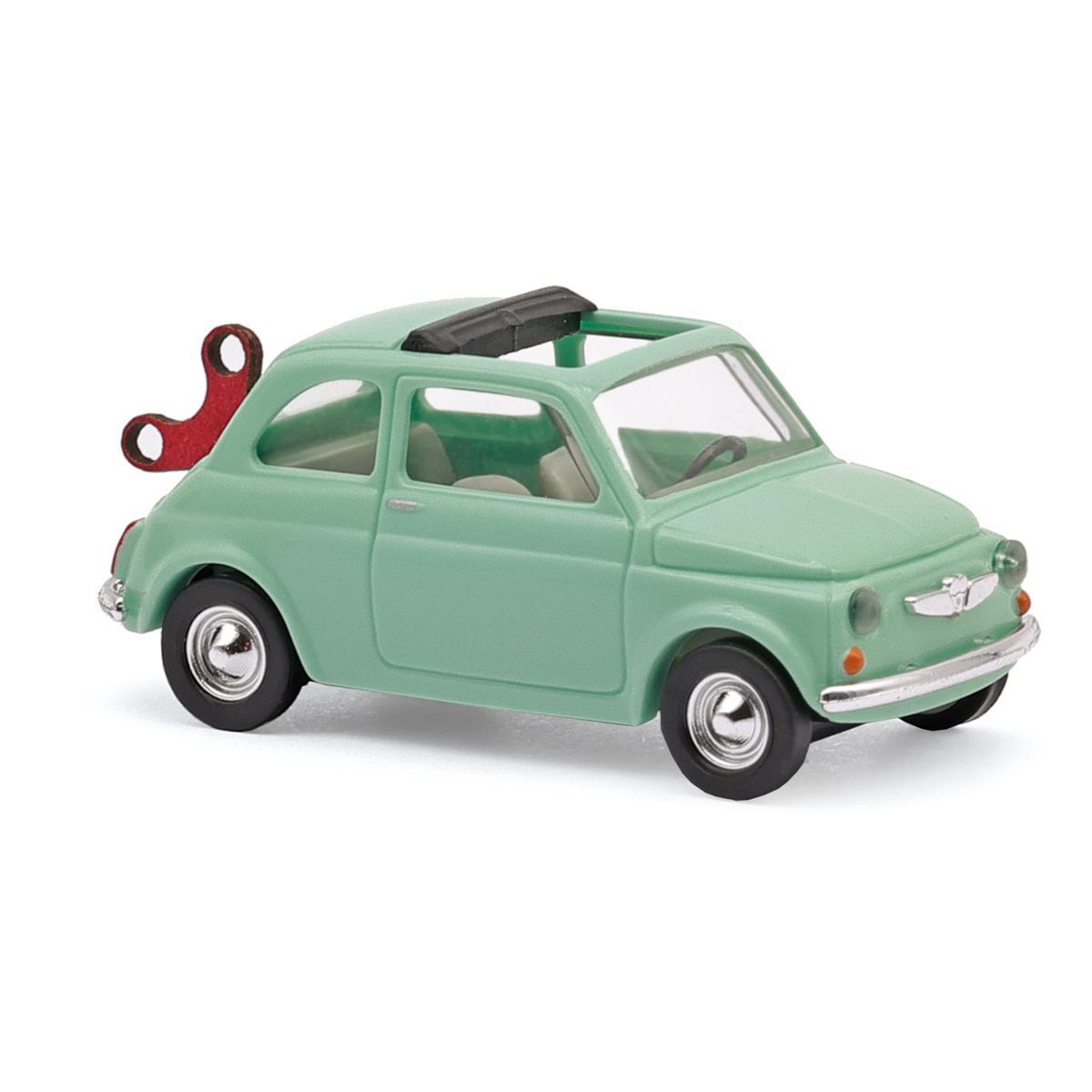 Busch 48736 H0 Fiat 500 mit Aufziehschlüssel