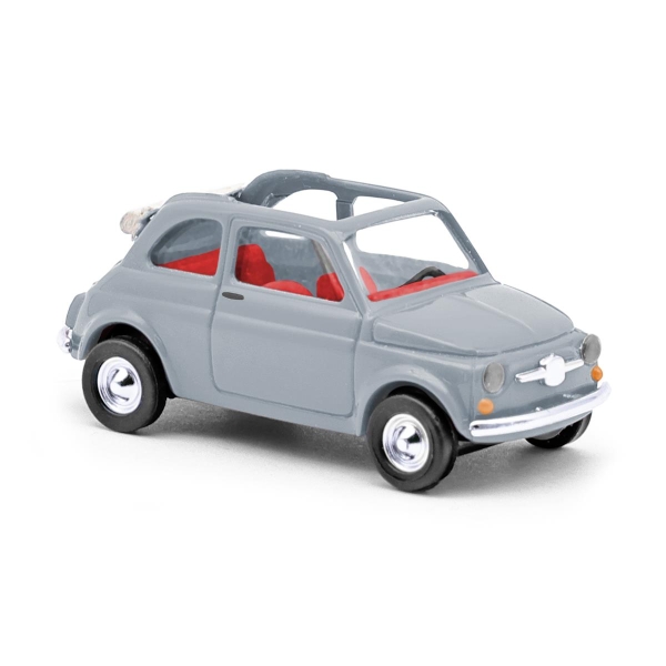 Busch 48780 H0 Fiat 500 Cabriolimo. Trasformabile, Grau