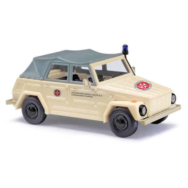 Busch 52731 H0 VW 181 Kurierwagen, Johanniter Hamburg