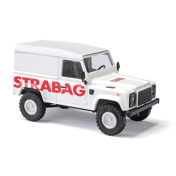 Busch 54353 H0 Land Rover Defender 90 Kasten, Strabag