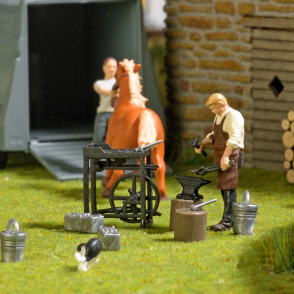 Busch 79856 H0 Action Set: Feldschmiede