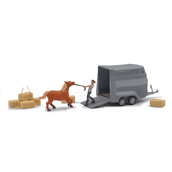Busch 79858 H0 Action Set: Störrisches Pony
