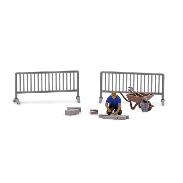 Busch 79877 H0 Action Set: Pflastersteine verlegen
