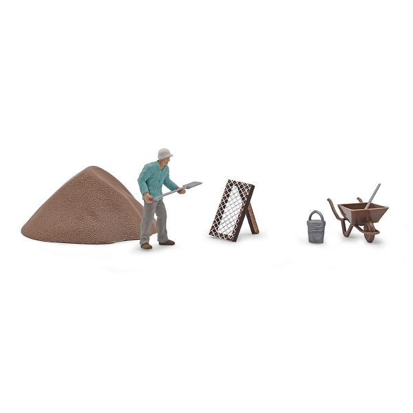Busch 79908 H0 Action Set: Erde durchsieben