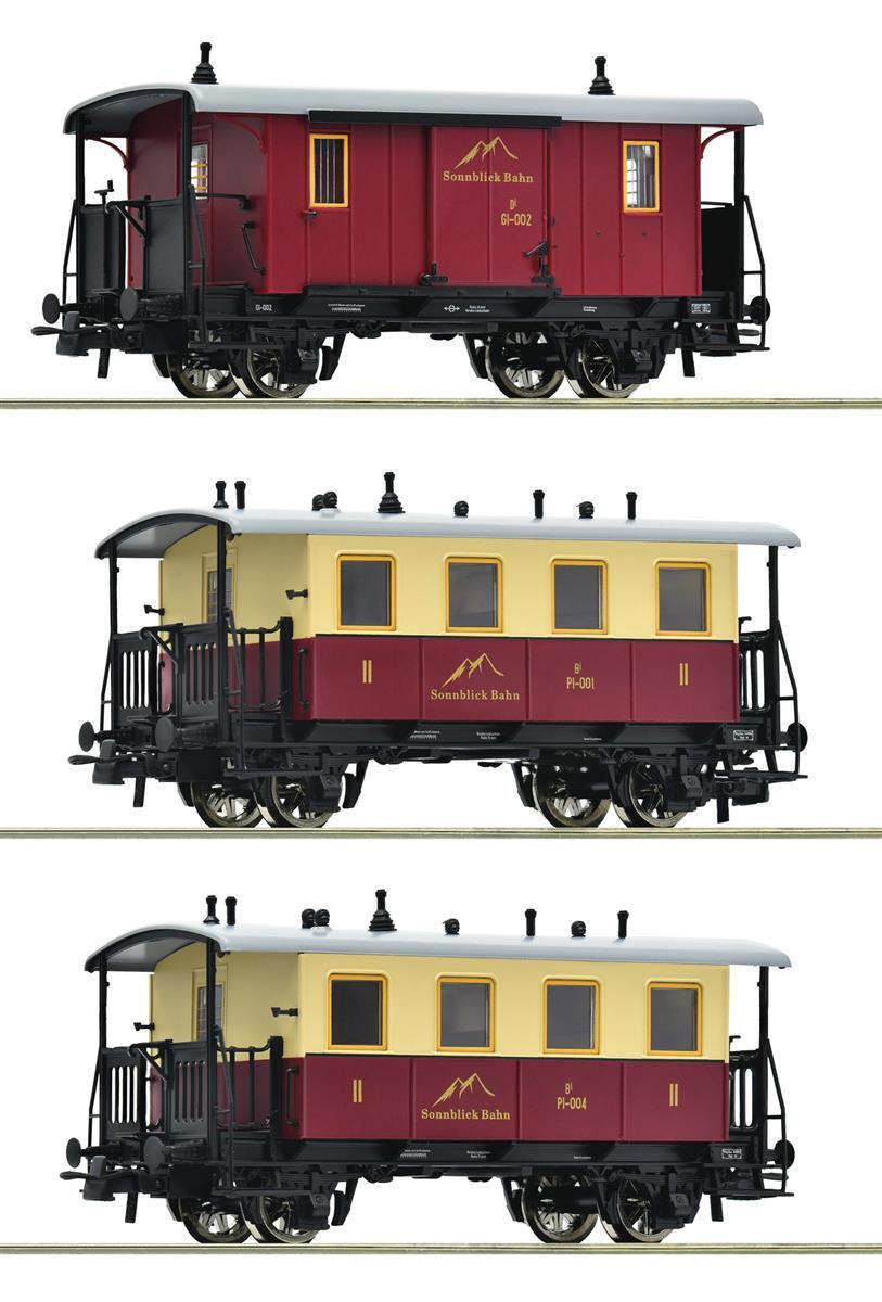 Roco 6200063 3-teiliger Set: Zahnradbahn-Personenzug, Sonnblick-Bahn - Spur H0 - Epoche III - IV