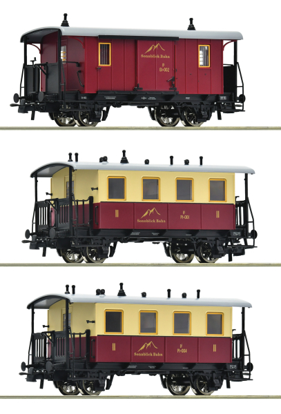 Roco 6200063 3-teiliger Set: Zahnradbahn-Personenzug, Sonnblick-Bahn - Spur H0 - Epoche III - IV