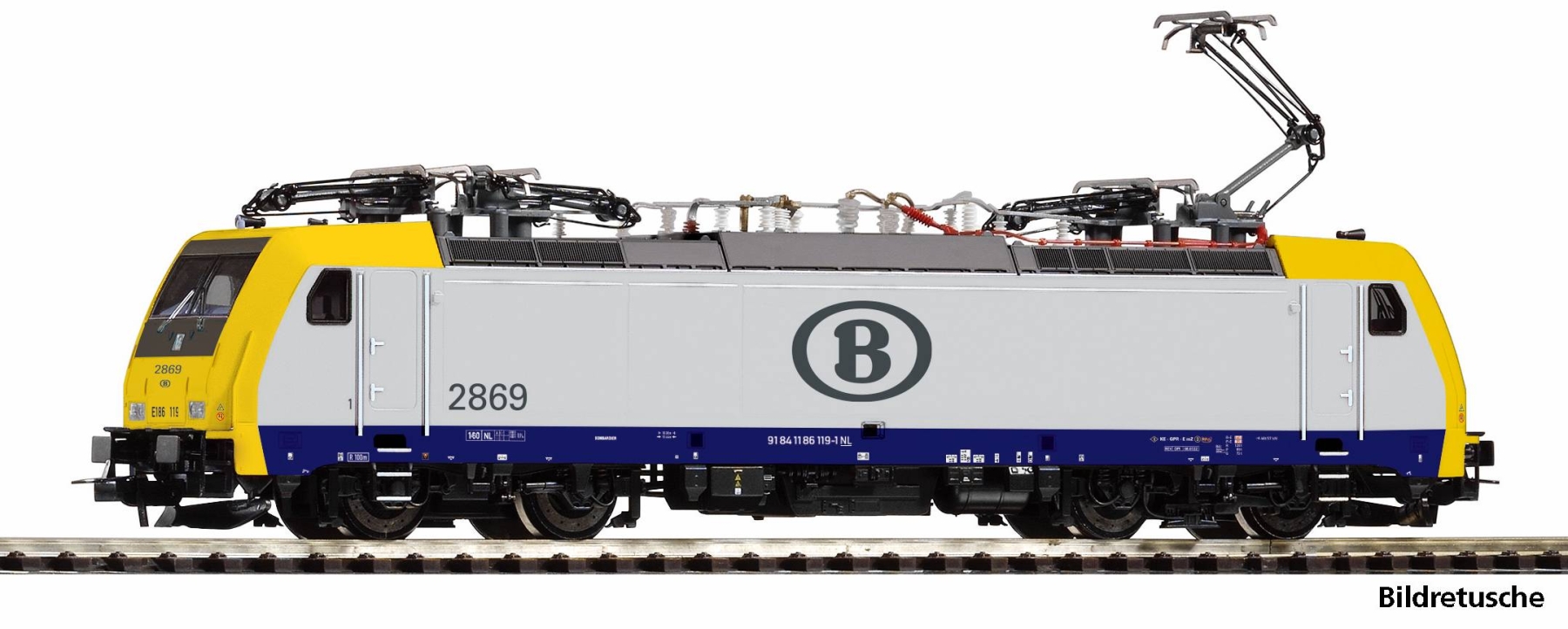 Piko 21762 H0 Elektrolokomotive BR 186 SNCB Epoche VI - Sound Version