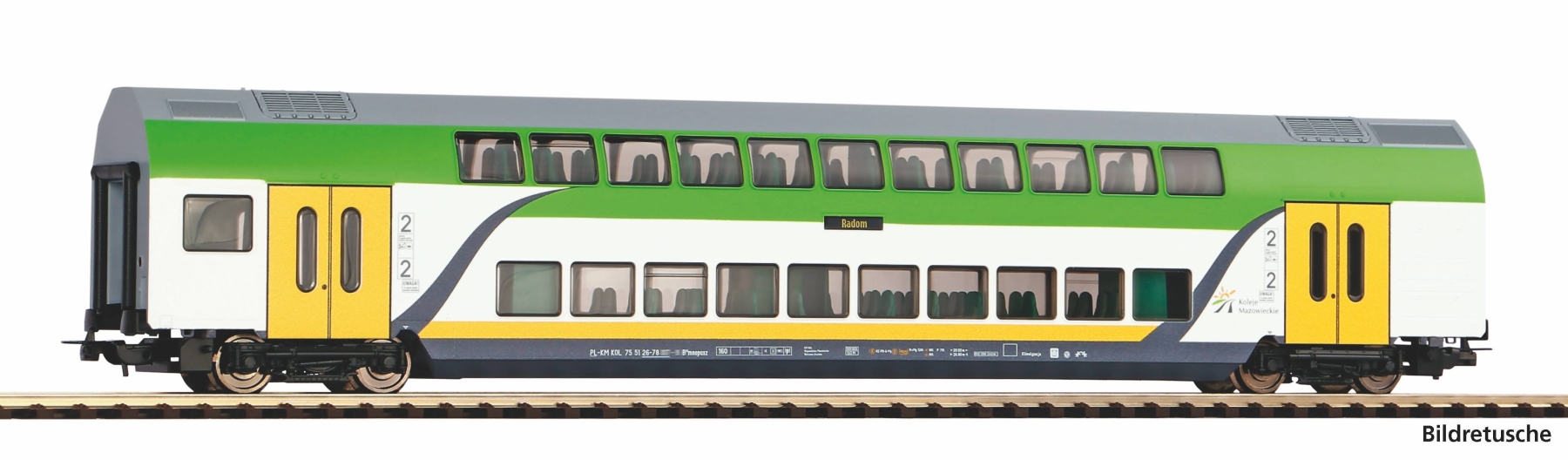 Piko 27738 H0 Doppelstockwagen 2. Klasse Koleje Epoche VI