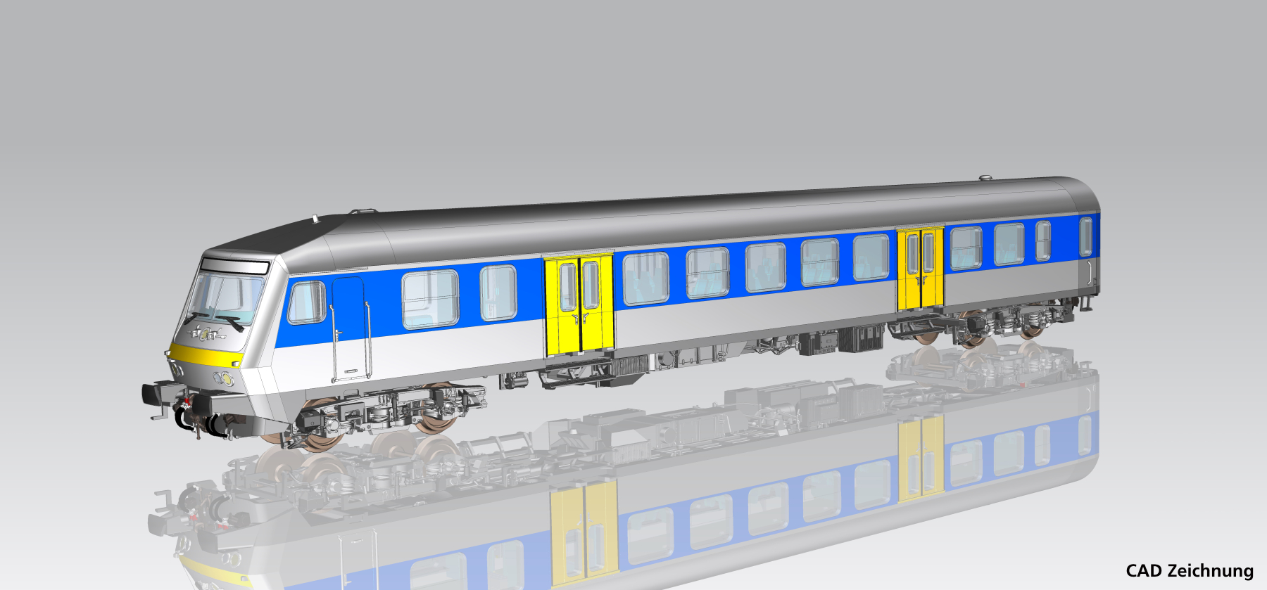 Piko 28022 H0 Halberstädter Mitteleinstiegssteuerwagen MRB Epoche VI