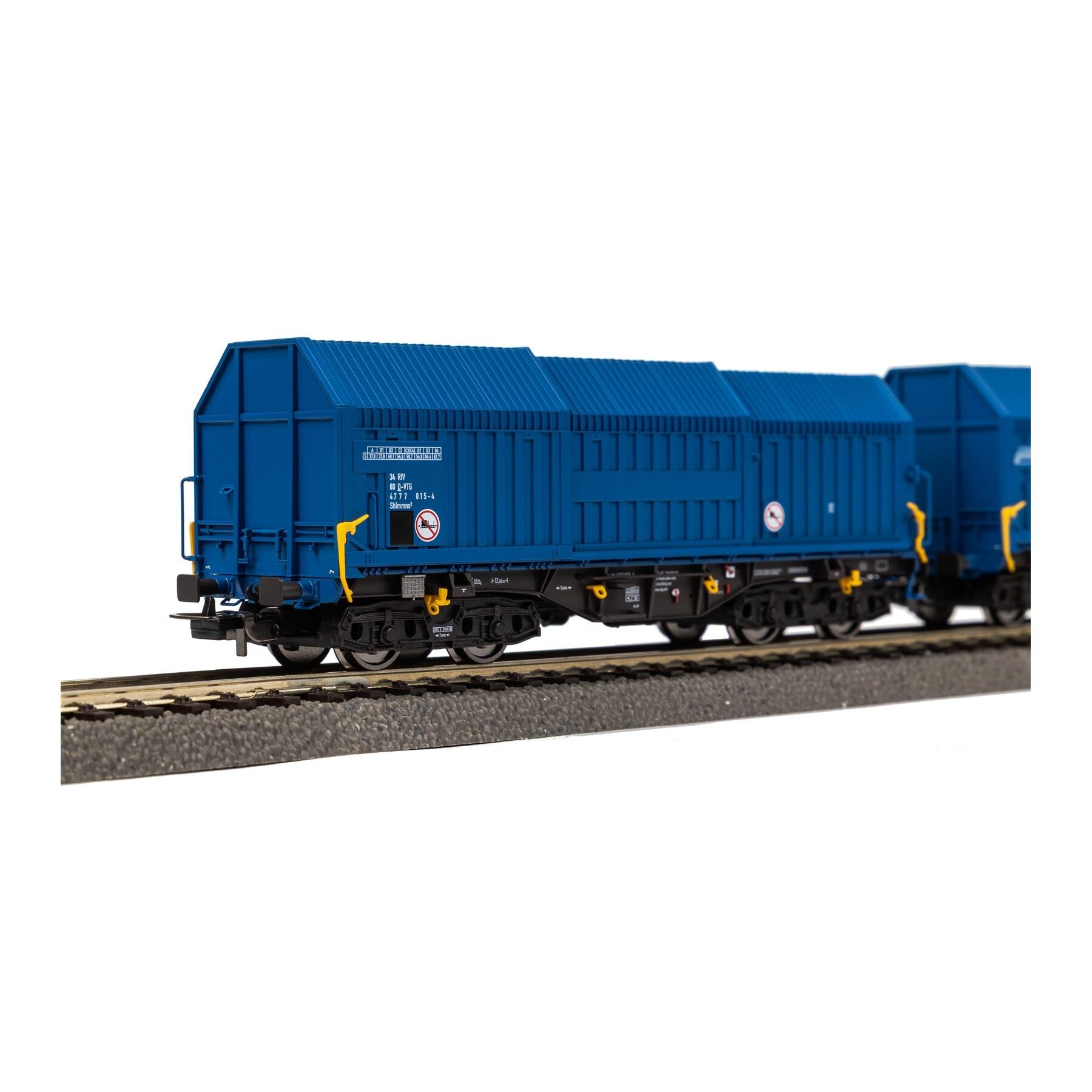 Piko 28307 H0 2er Set Teleskophaubenwagen VTG Epoche VI