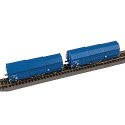 Piko 28307 H0 2er Set Teleskophaubenwagen VTG Epoche VI