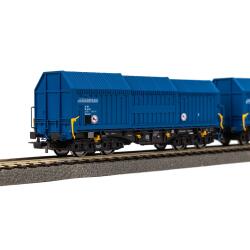 Piko 28307 H0 2er Set Teleskophaubenwagen VTG Epoche VI