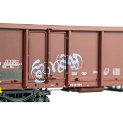 Piko 28310 H0 2er Set Offene Güterwagen Eaos mit Graffiti FS Epoche V