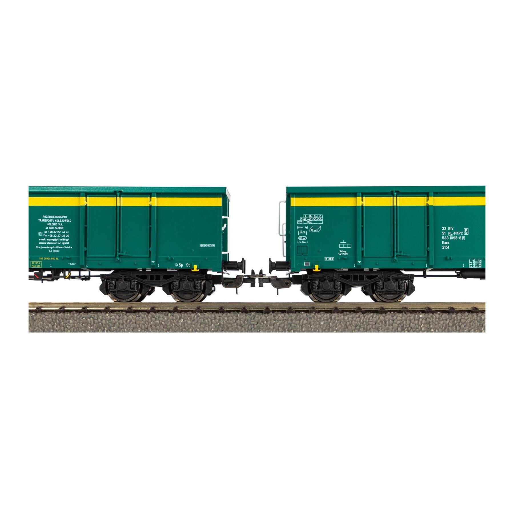 Piko 28314 H0 2er Set Güterwagen PKP Epoche V