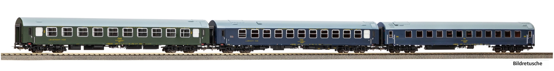 Piko 28319 H0 3er Set Personenwagen y-Wagen Istropolitan/Dukla CSD Epoche IV