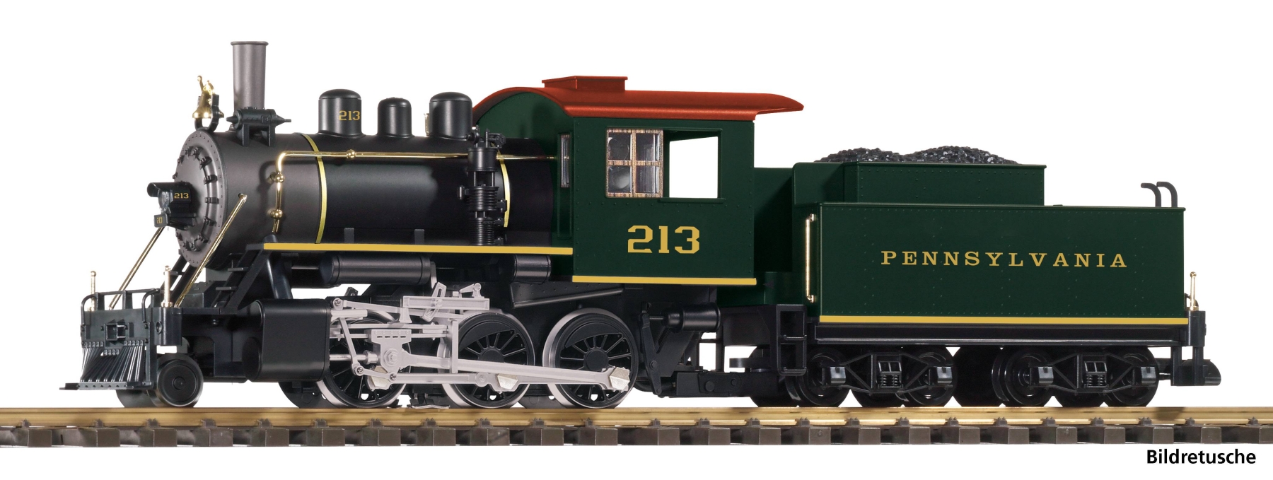 Piko 38271  G Dampflokomotive mit Tender "Mogul" PRR, RC - Sound Version