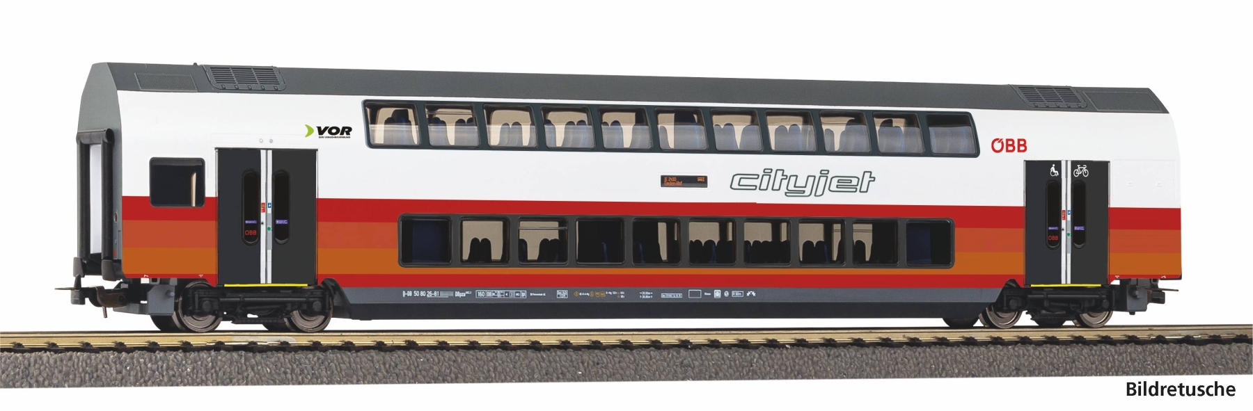 Piko 58818 H0 Doppelstockwagen 2. Klasse ÖBB Epoche VI