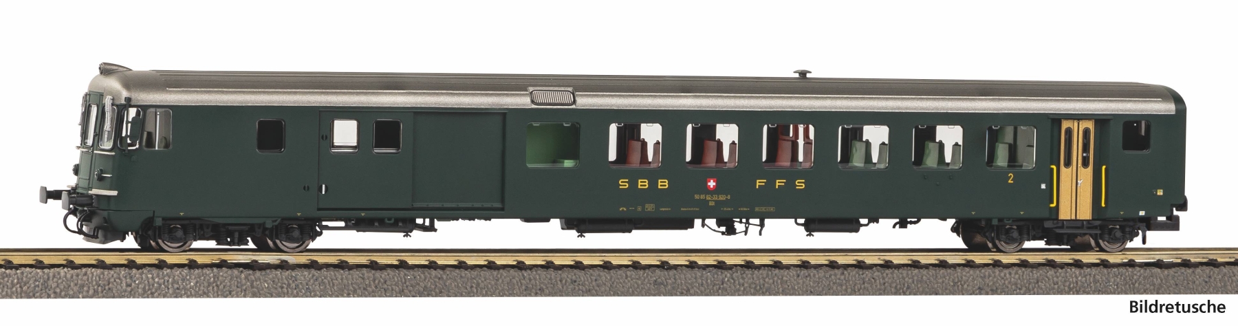 Piko 94362 H0 Steuerwagen Bdt 902-8, mit alter Schrift, SBB, Ep. Epoche IV
