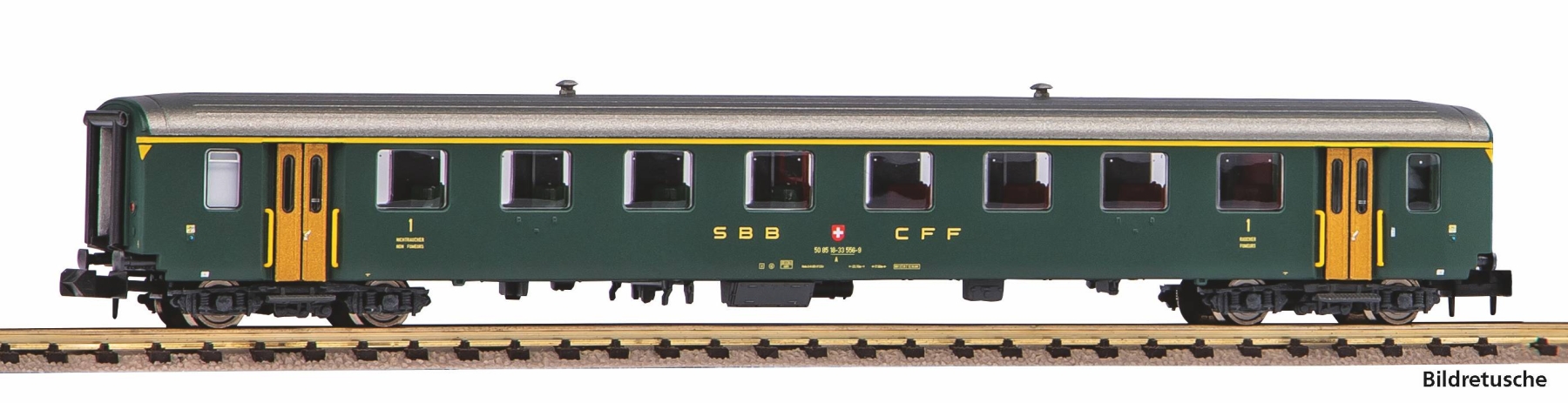 Piko 94383 H0 Personenwagen EW I, 50 85 18- 33 556-9 "alter Schrift" 1. Klasse SBB Epoche IV