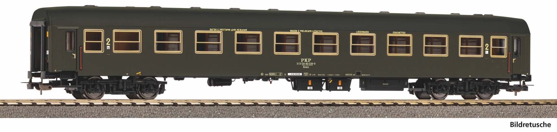 Piko 97187 H0 Liegewagen 110A PKP Epoche IV