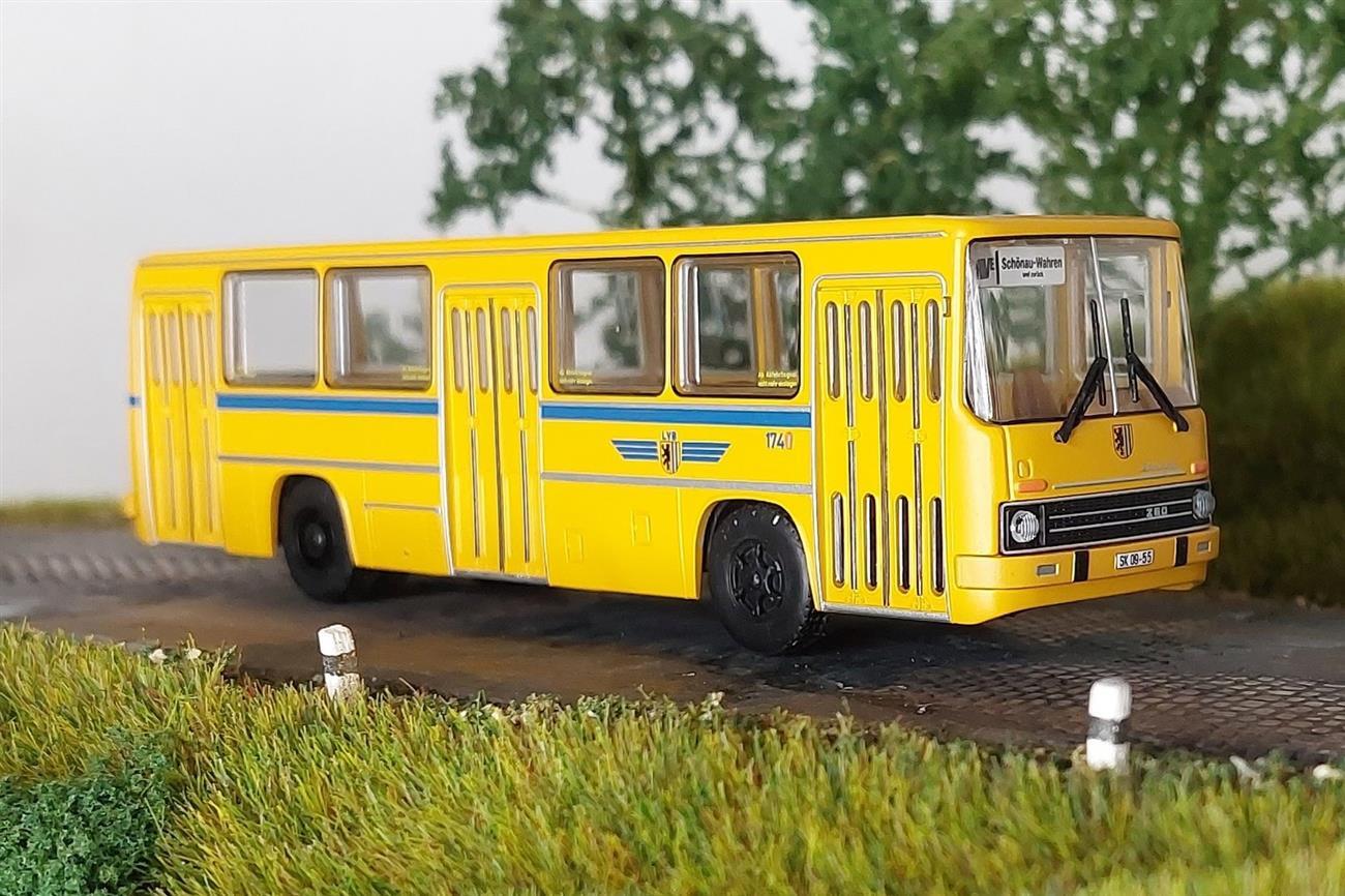 Modell-Car Zenker 03-375 Ikarus 260.02 Stadtbus LVB Leipzig Wagen 174