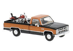 Brekina 19662 H0 GMC Sierra Grande schwarz/orange