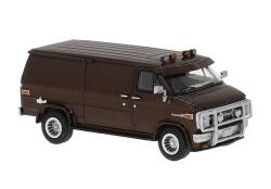 Brekina 18252 H0 GMC Vandura, braun