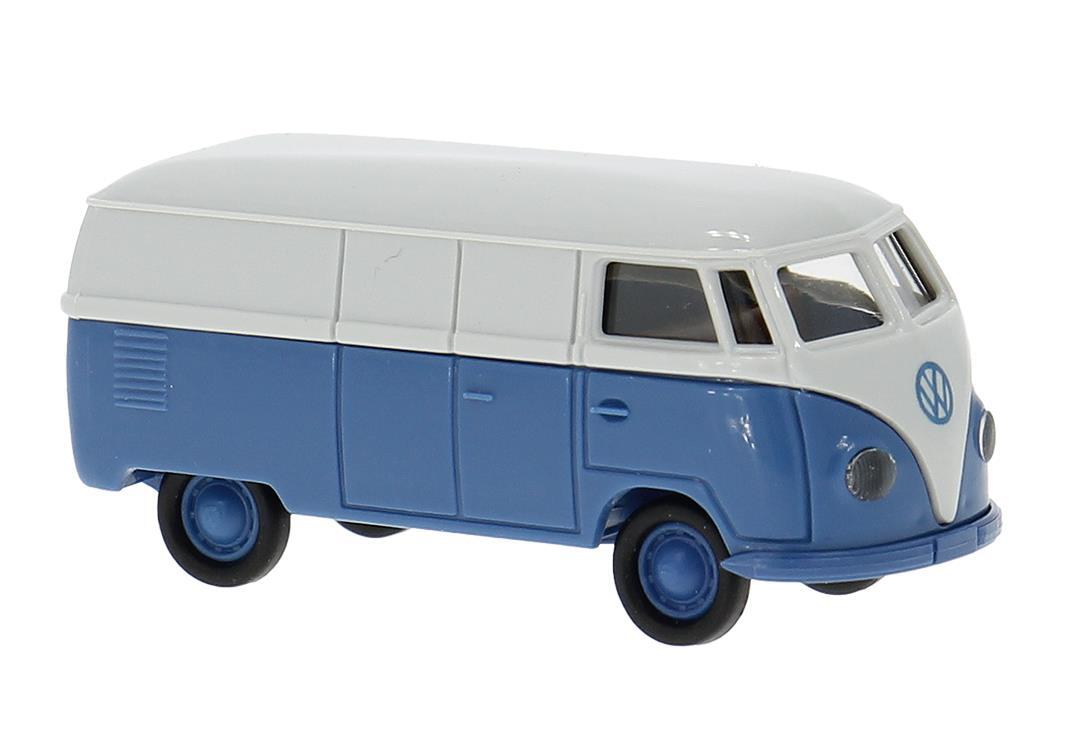 Brekina 32076 H0 VW T1a Kasten, grau/blau -Economy-
