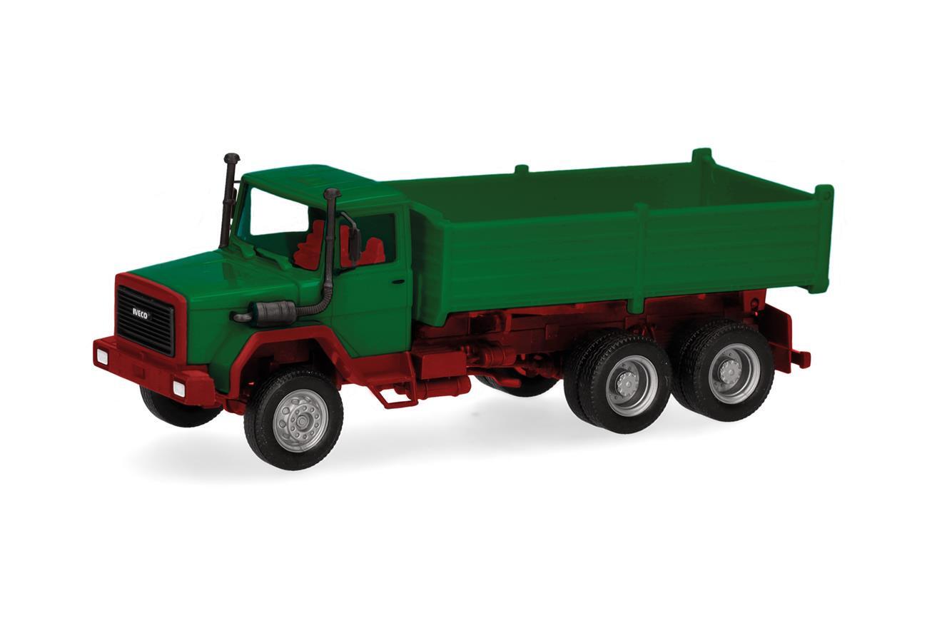 Herpa 320276  Iveco Hauber Kipp-LKW, grün
