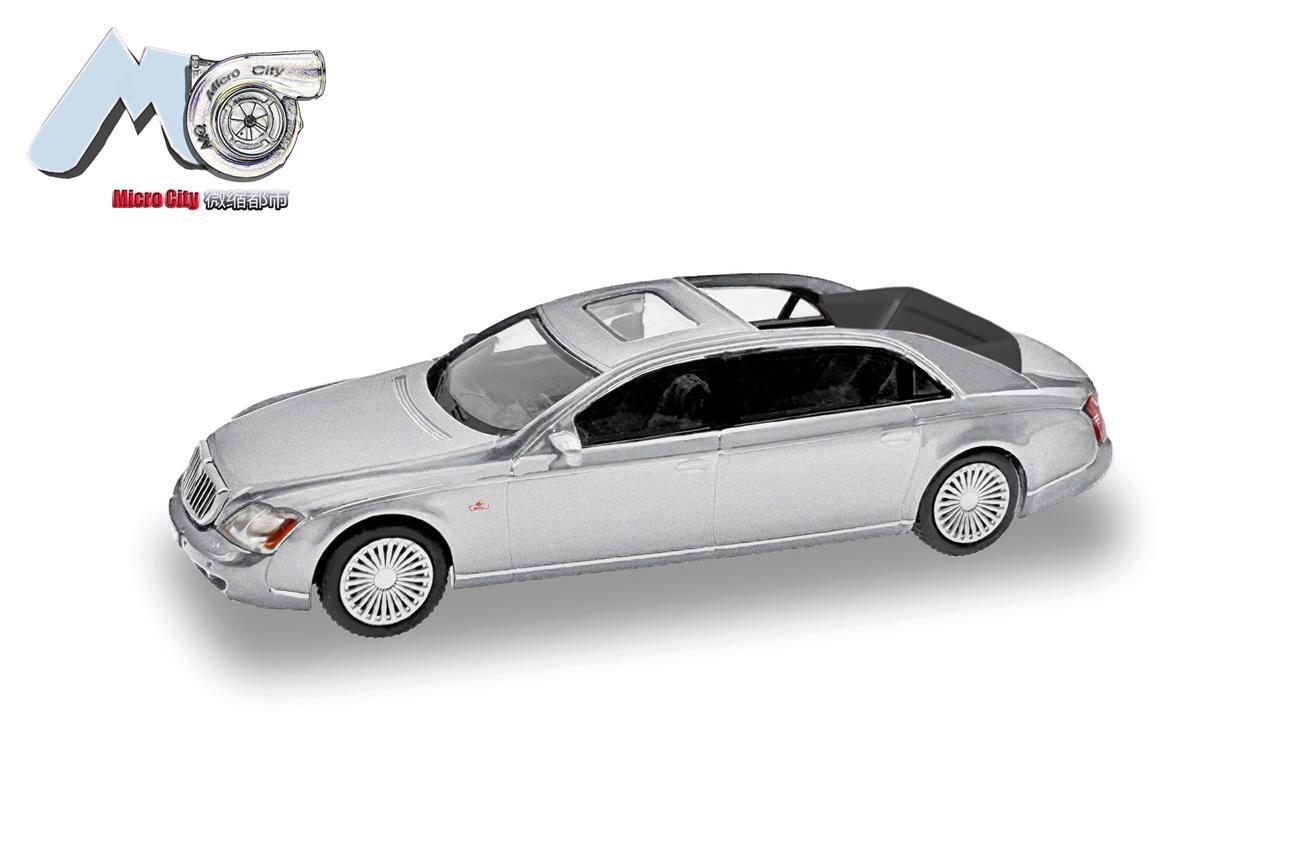 Herpa 87MC000023  Maybach 62S, silber 2002-2013