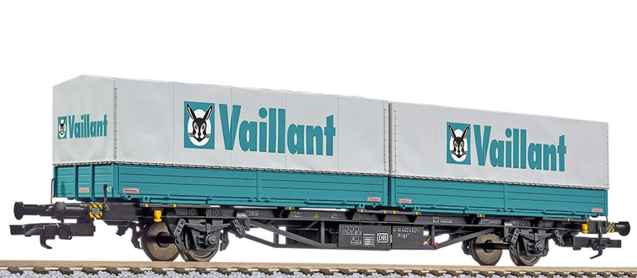 Liliput L235223 Containertragwagen der DB mit 2 Wechselpritschen "Vaillant"