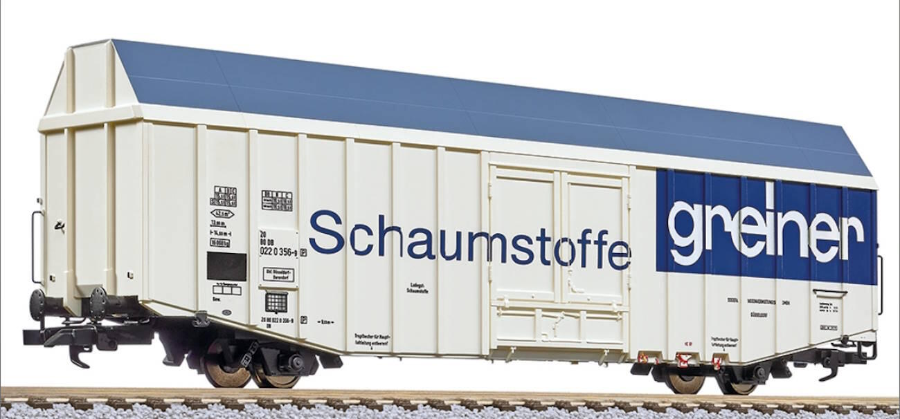 Liliput L235808 Großräumiger Güterwagen „Schaumstoffe Greiner“ eingestellt bei der DB