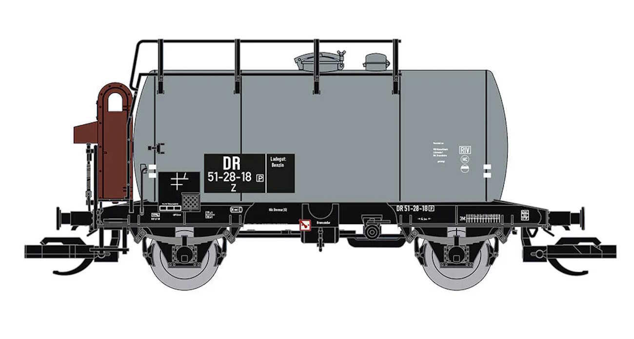 Saxonia 120111 TT Kesselwagen  Deutz grau, DR